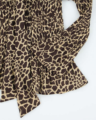 Vintage 90s Allison Taylor Pattern Blouse - M