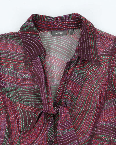 Vintage Y2k 00s Mexx Mesh Blouse - S