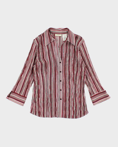 Vintage 90s Laura Pleated Blouse - S