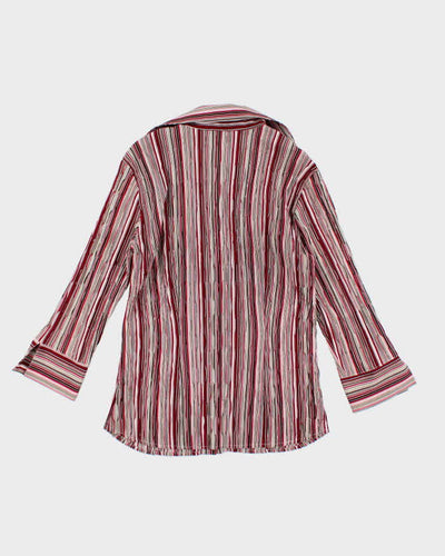 Vintage 90s Laura Pleated Blouse - S