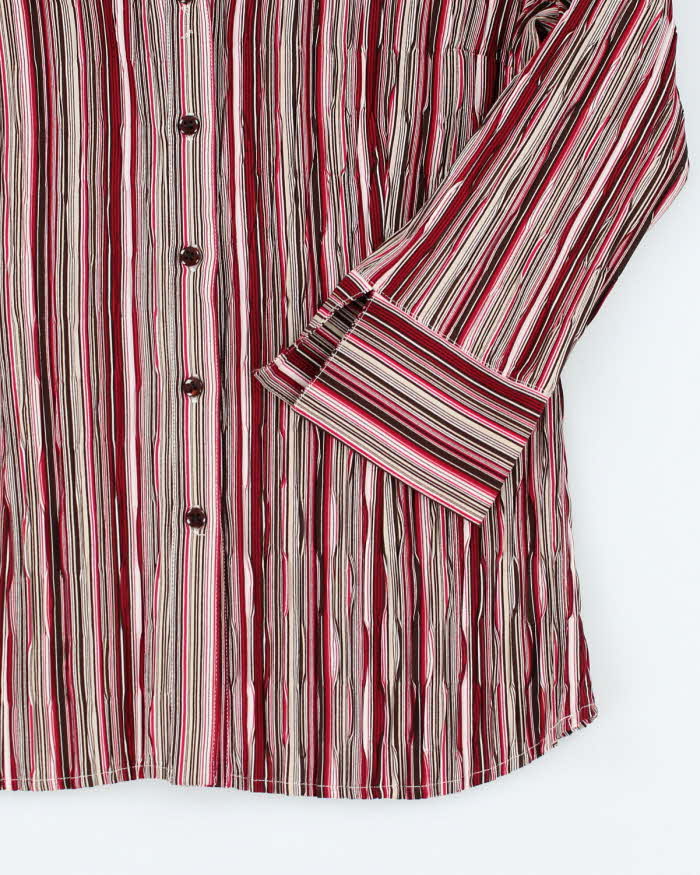Vintage 90s Laura Pleated Blouse - S