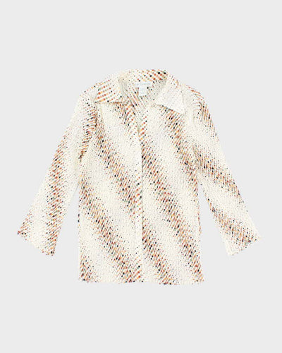 Vintage 90s Le Grange Polka Dot Blouse - S