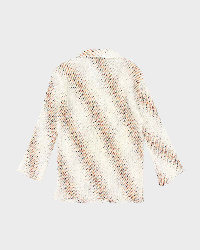 Vintage 90s Le Grange Polka Dot Blouse - S