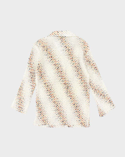 Vintage 90s Le Grange Polka Dot Blouse - S