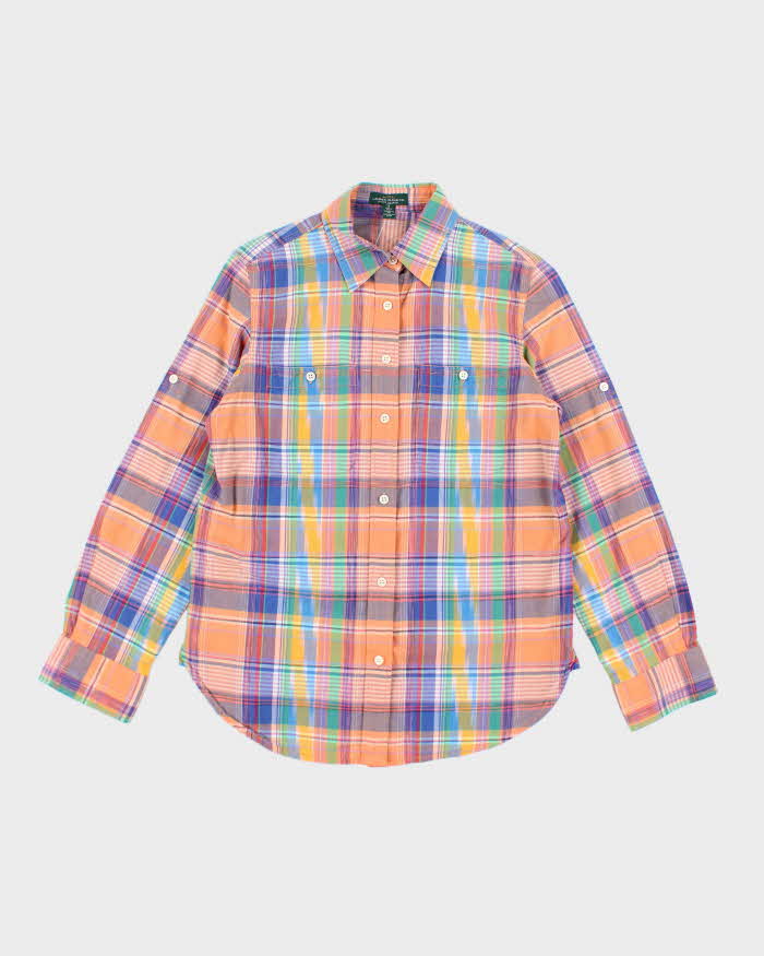 Vintage Ralph Lauren Multicoloured Checked Blouse - S
