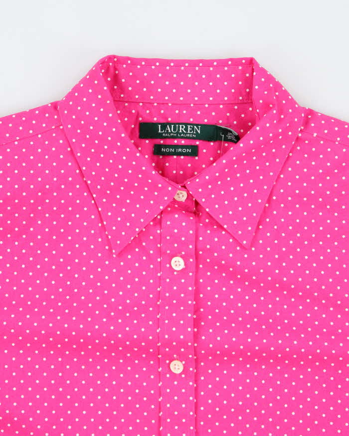 Vintage Ralph Lauren Polka Dot Blouse - L