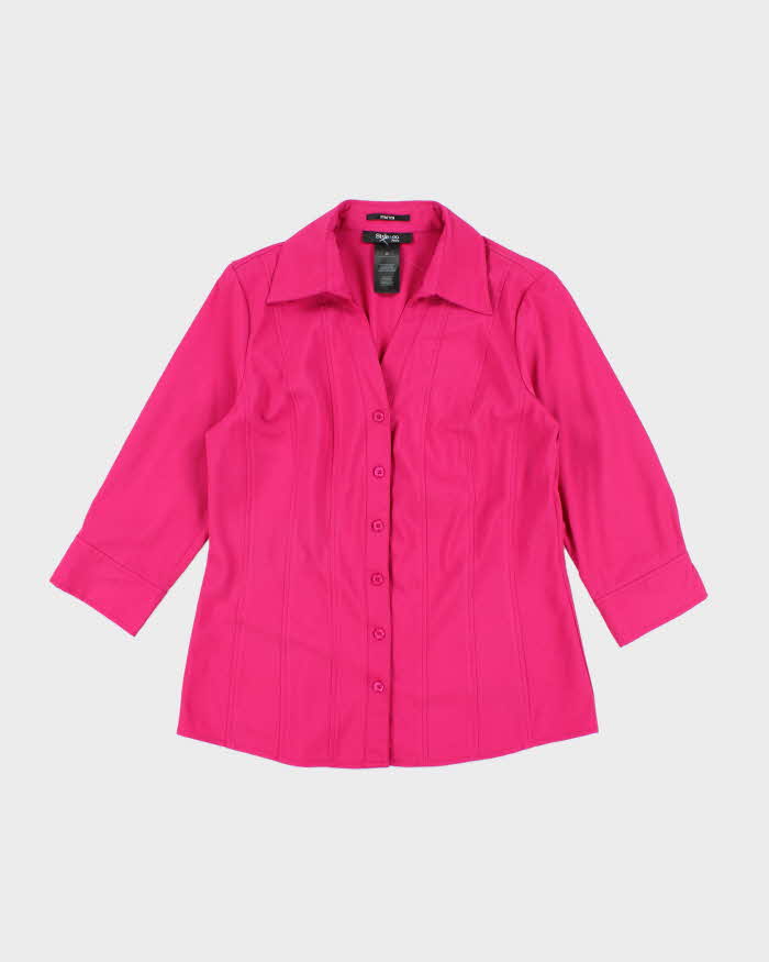 Vintage Y2k 00s Style &amp; Co Pink Blouse - M