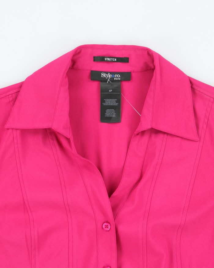 Vintage Y2k 00s Style &amp; Co Pink Blouse - M