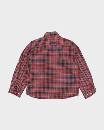 Vintage 90s Alia Tartan Blouse - L