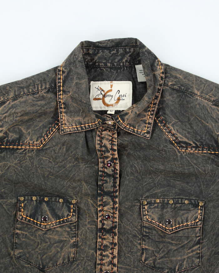 Vintage Y2k 00s Sherry Cervi Collection Western Blouse - M