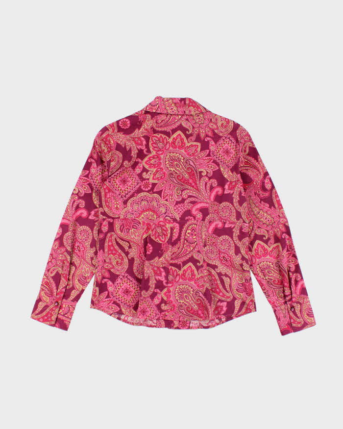 Vintage Y2k 00s Jones New York Paisley Pattern Blouse - M