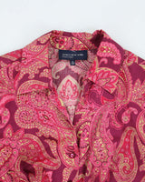 Vintage Y2k 00s Jones New York Paisley Pattern Blouse - M