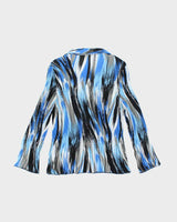 Vintage Y2k 00s Tradition Blue Pleated Blouse - L