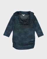 Vintage Y2k 00s Cleo Cowl Neck Sheer Top - S