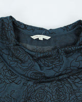 Vintage Y2k 00s Cleo Cowl Neck Sheer Top - S