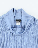 Vintage Y2k 00s Libra Cowl Neck Pleated Top - S
