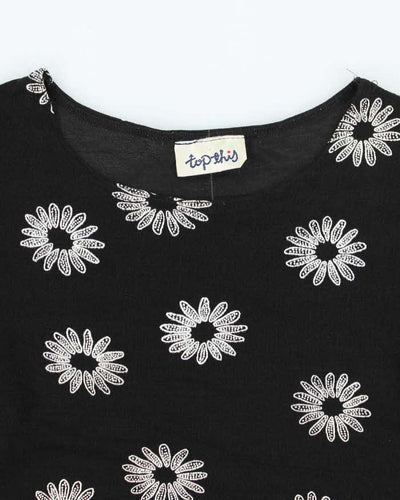 Vintage 90s Top This Floral Top - S