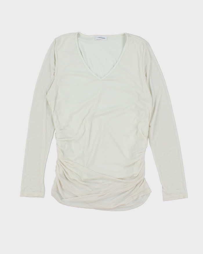 Vintage Y2k 00s Calvin Klein Mesh Slinky Top -M