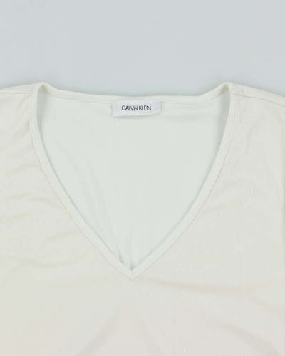 Vintage Y2k 00s Calvin Klein Mesh Slinky Top -M