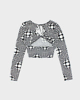 Vintage Y2k 00s Polka Dot Backless Top - S