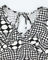 Vintage Y2k 00s Polka Dot Backless Top - S