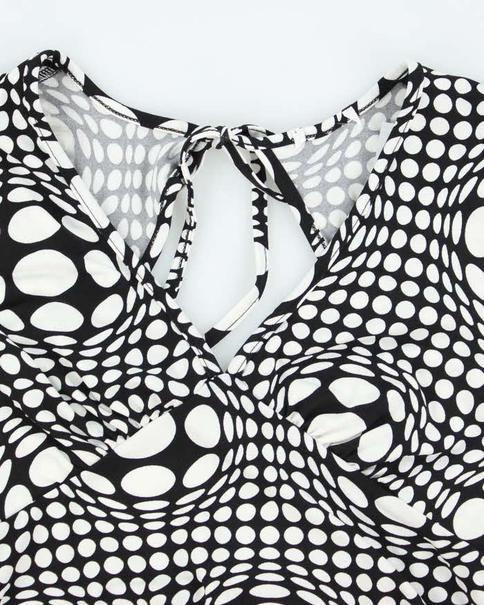 Vintage Y2k 00s Polka Dot Backless Top - S