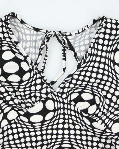 Vintage Y2k 00s Polka Dot Backless Top - S