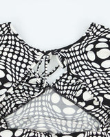 Vintage Y2k 00s Polka Dot Backless Top - S