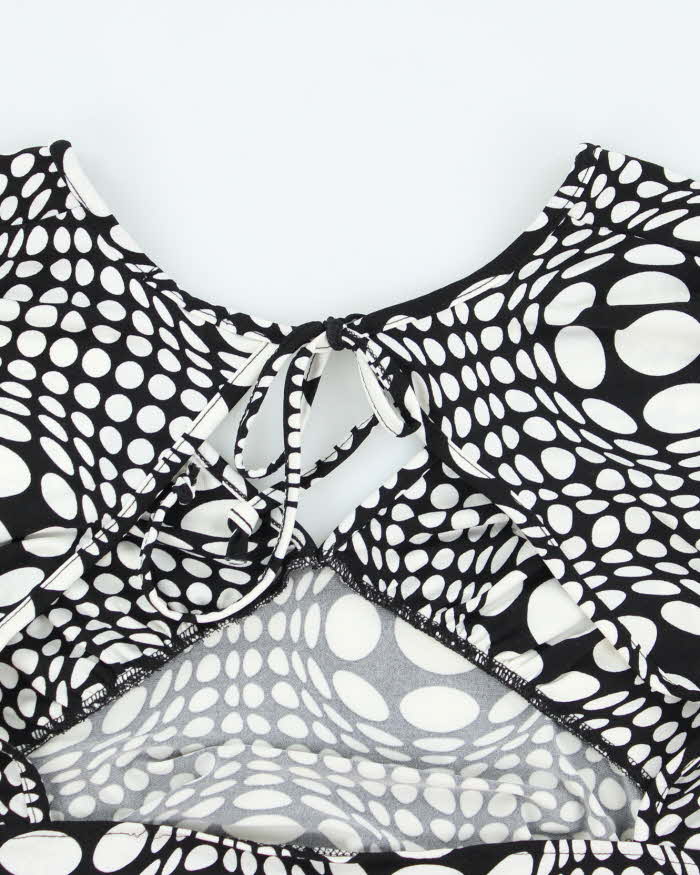 Vintage Y2k 00s Polka Dot Backless Top - S