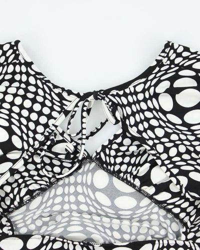 Vintage Y2k 00s Polka Dot Backless Top - S
