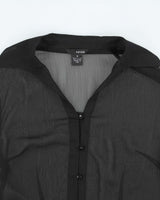 Vintage Y2k 00s Kenzie Mesh Blouse - S