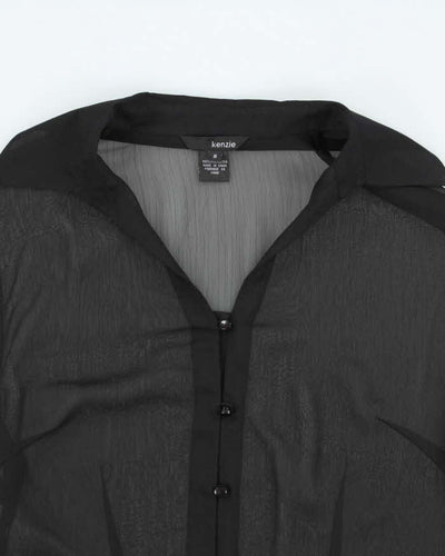 Vintage Y2k 00s Kenzie Mesh Blouse - S