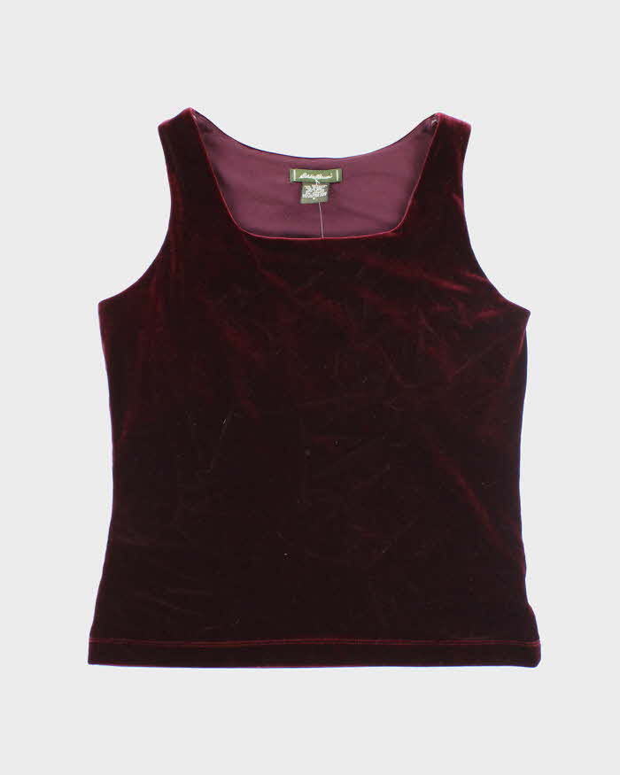 Vintage 90s Eddie Bauer Velvet Cami - S