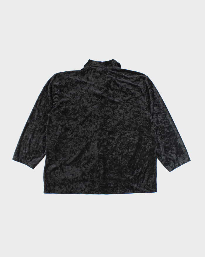 Vintage 90s Comfort Exchange Velvet Blouse - L
