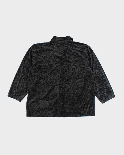 Vintage 90s Comfort Exchange Velvet Blouse - L