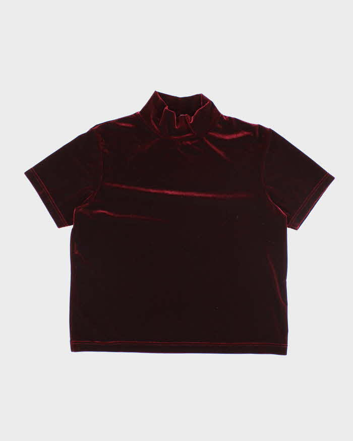 Vintage 90s Jessica Velvet Top - XL