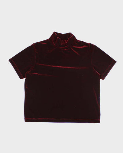 Vintage 90s Jessica Velvet Top - XL