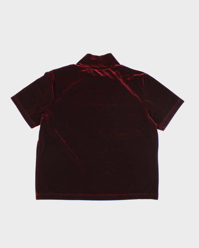 Vintage 90s Jessica Velvet Top - XL