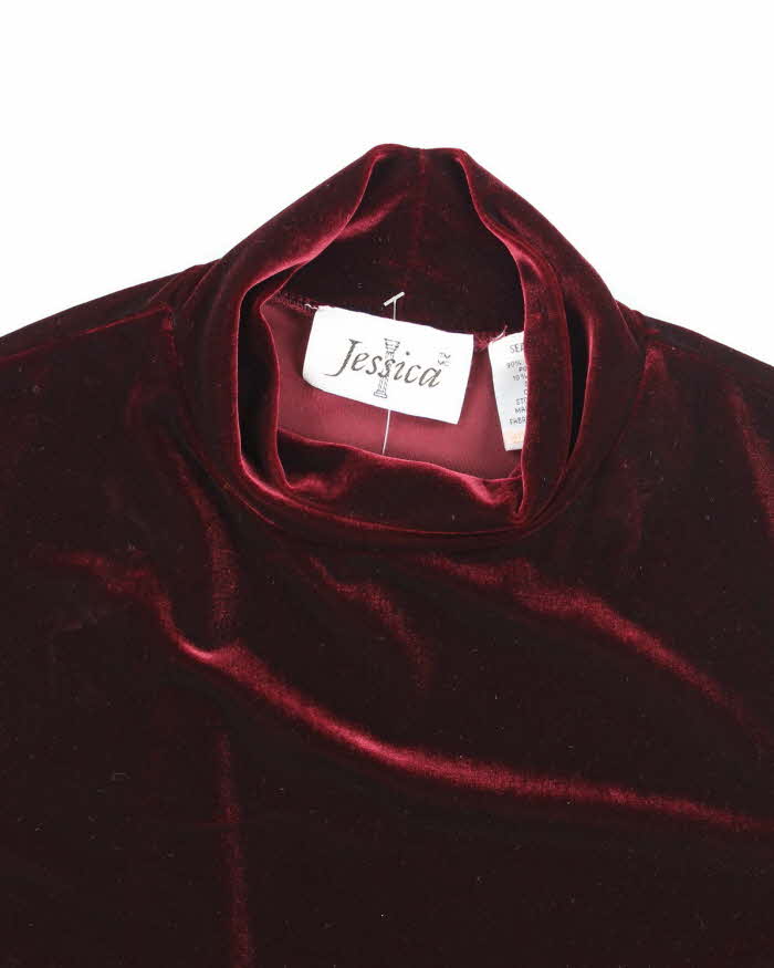 Vintage 90s Jessica Velvet Top - XL