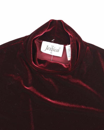 Vintage 90s Jessica Velvet Top - XL