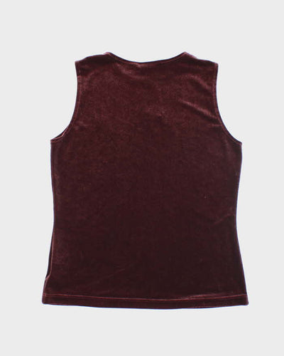 Vintage 90s The Work Connection Velvet Cami - S