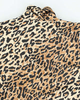 Vintage Y2k 00s Kasper Leopard Print Stain Top - M