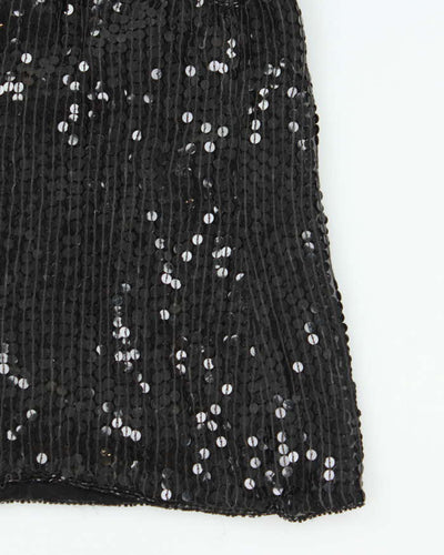 Vintage 90s One + One Silk Sequin Cami - S