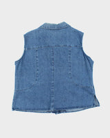 Vintage 90s Jessica Denim Button-Up Top - M