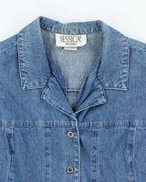 Vintage 90s Jessica Denim Button-Up Top - M