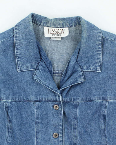 Vintage 90s Jessica Denim Button-Up Top - M