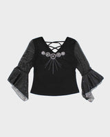 Vintage Y2k 00s Beaded Sparkly Top - M