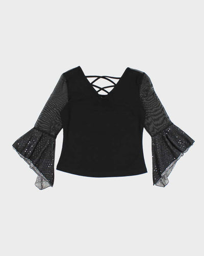 Vintage Y2k 00s Beaded Sparkly Top - M