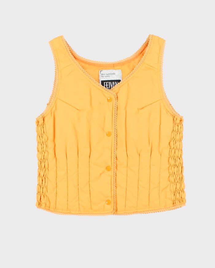 Vintage 90s Feiyan Puffer Down Waistcoat - S