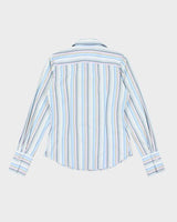 Vintage 90s Thomas Pink Stripe Blouse - M